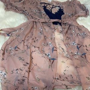 Pink floral Cardigan